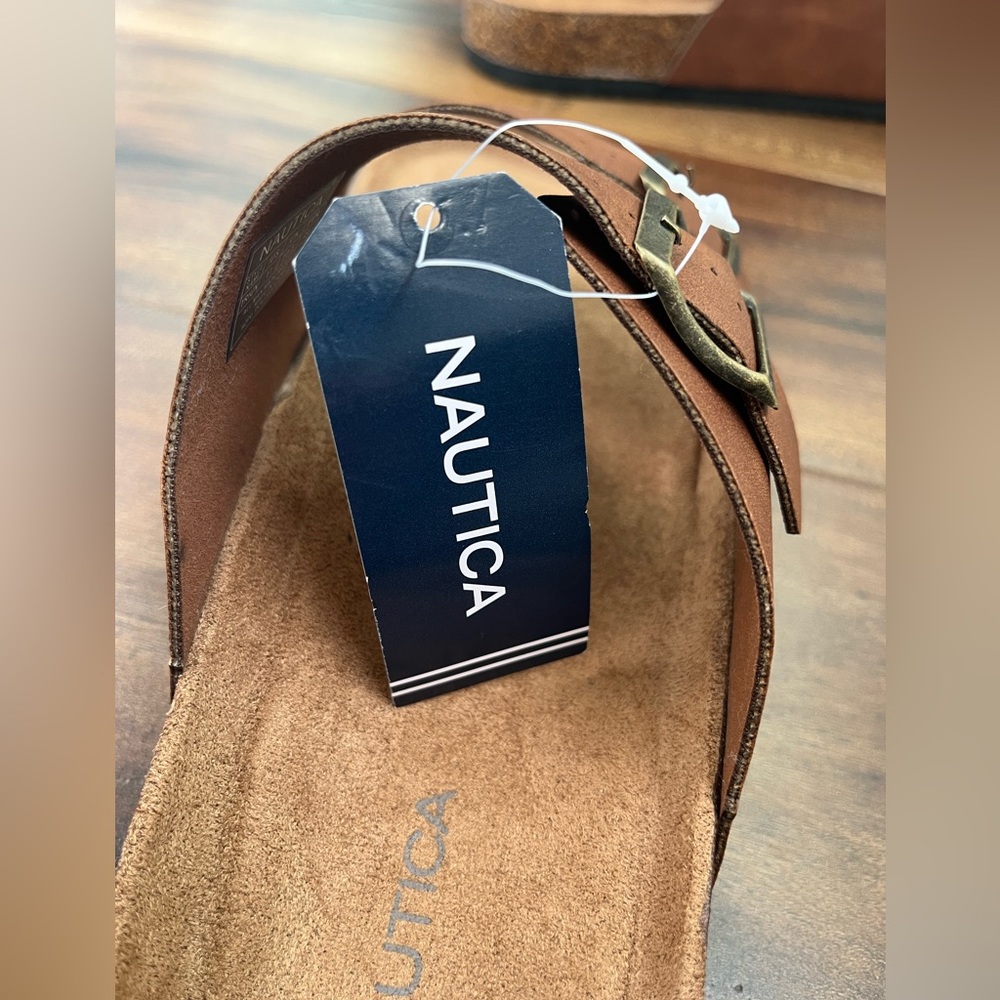 Nautica Brand New Men Adjustable Double Buckle Comfortable-Slide-Slip On-Sandal - Picture 10 of 16